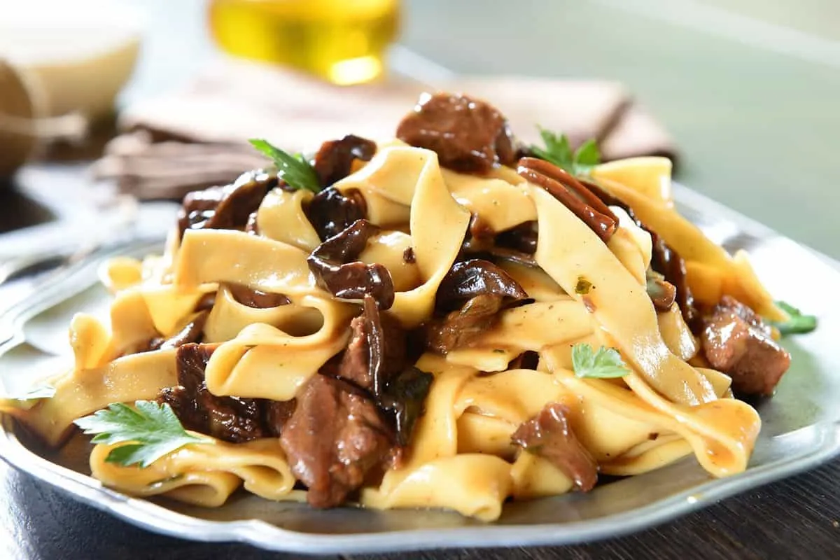 Tagliatelle ai Porcini at Bandanna Mykonos