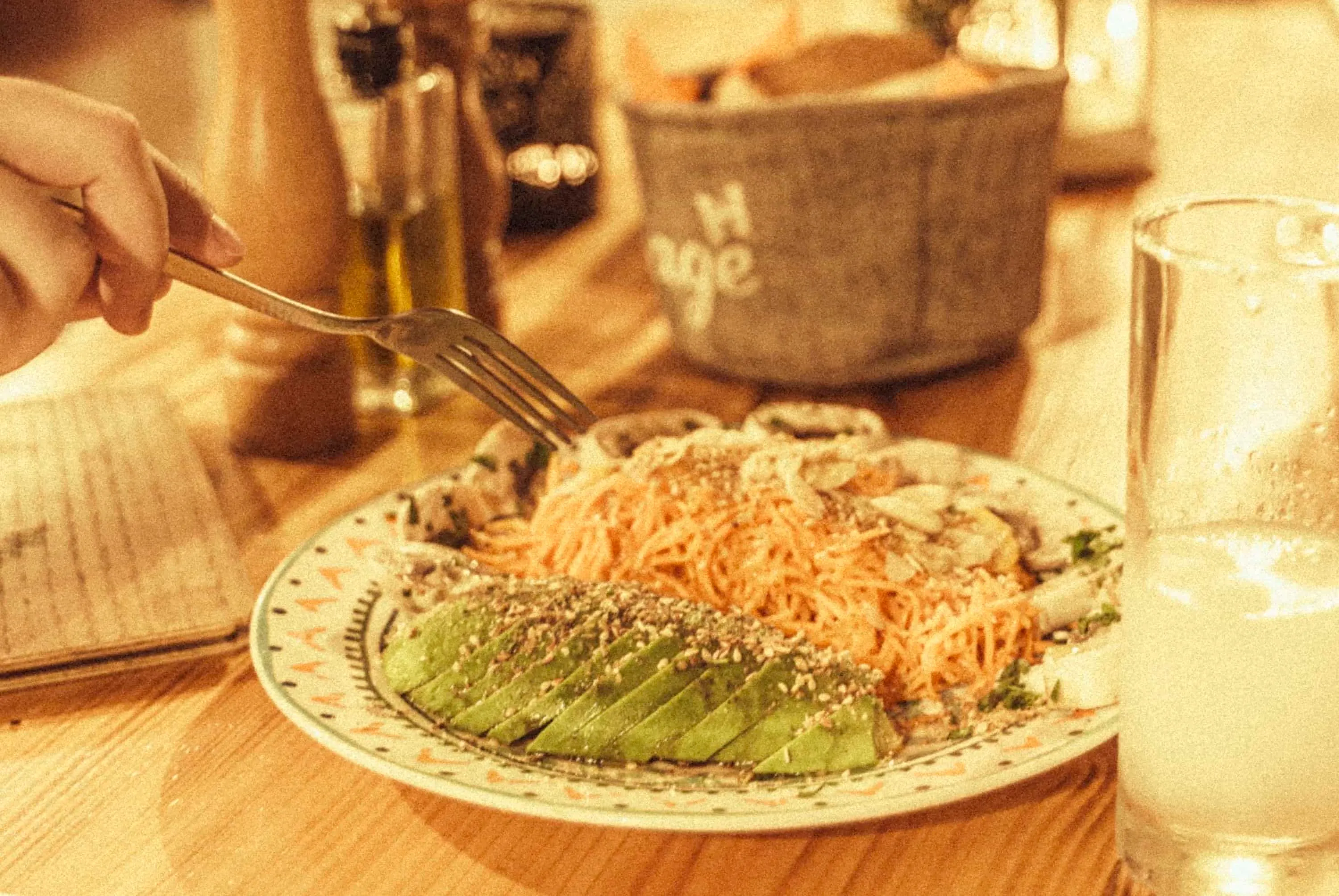 Handmade pasta and seasonal plates at Bandanna Mykonos