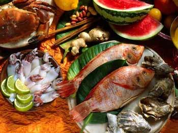 pesce e frutta